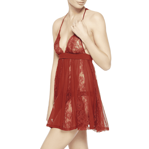 Tearose Babydoll With Briefs